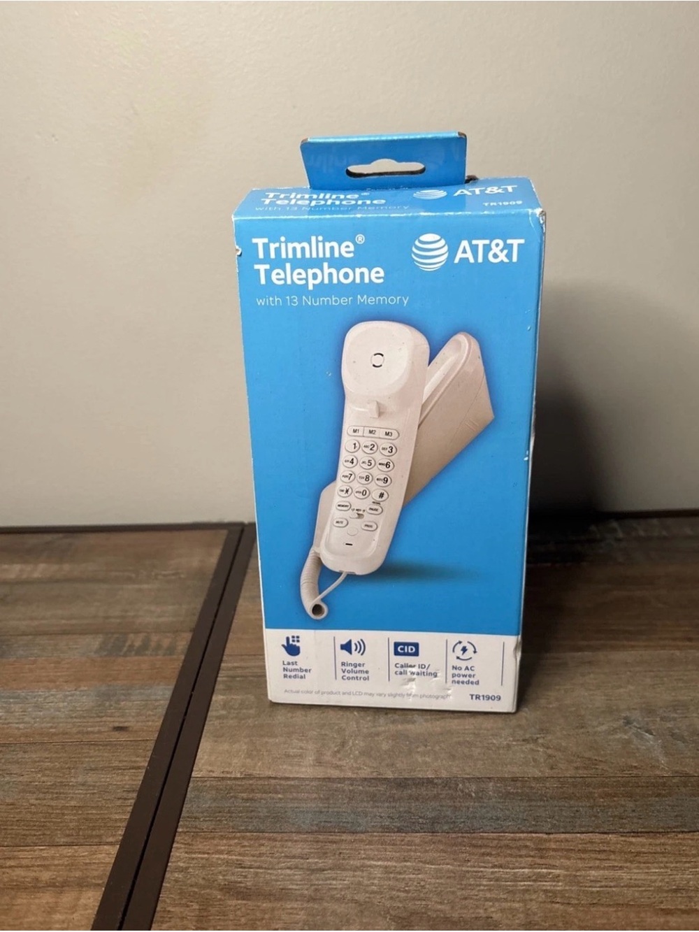 AT&T Trimline Telephone - Beige Corded Home Phone